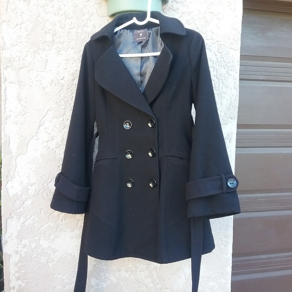 Forever 21 Double Brested Pea Coat- Size M